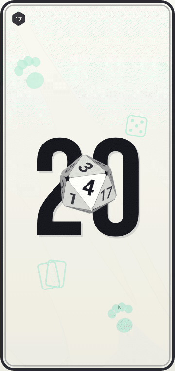 Animation d'un lancer de dé D20