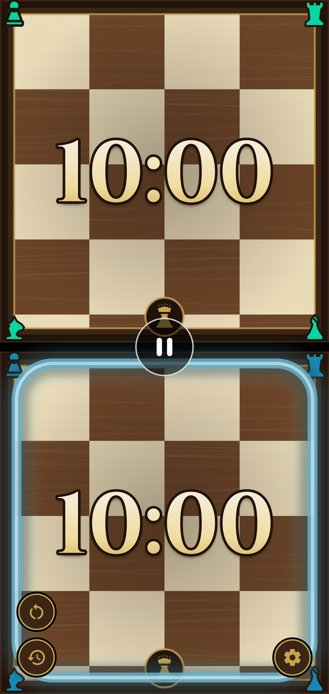 Blitz mode — per-player chess clock
