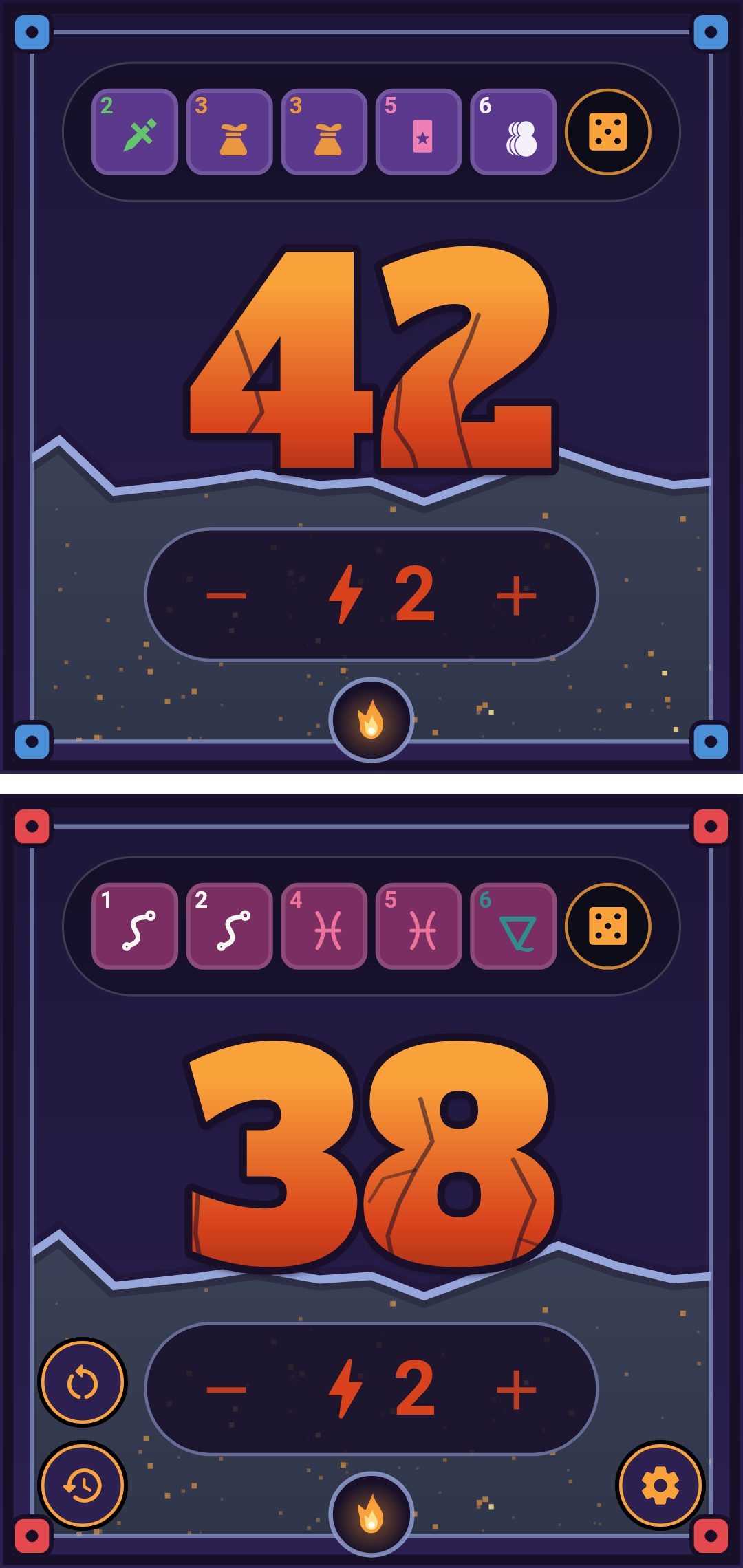 Throne mode — arena and character dice